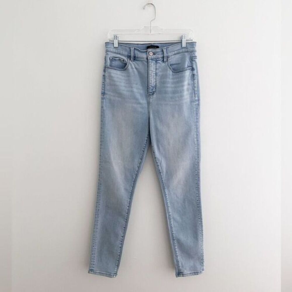 Ann Taylor The Skinny Light Wash Jeans High Rise Slim Fit Stretch Denim Size 10T